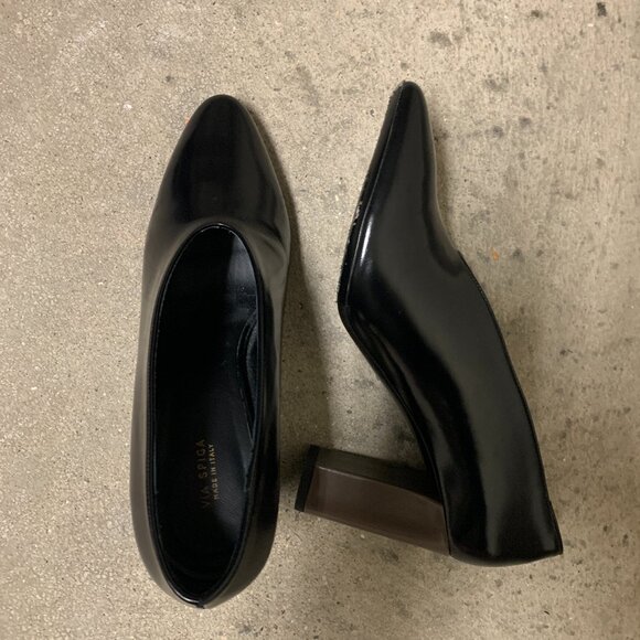 Via Spiga | Italian Leather US 9.5 | EU 39.5 |  3" Taupe Block Heel - Picture 1 of 4